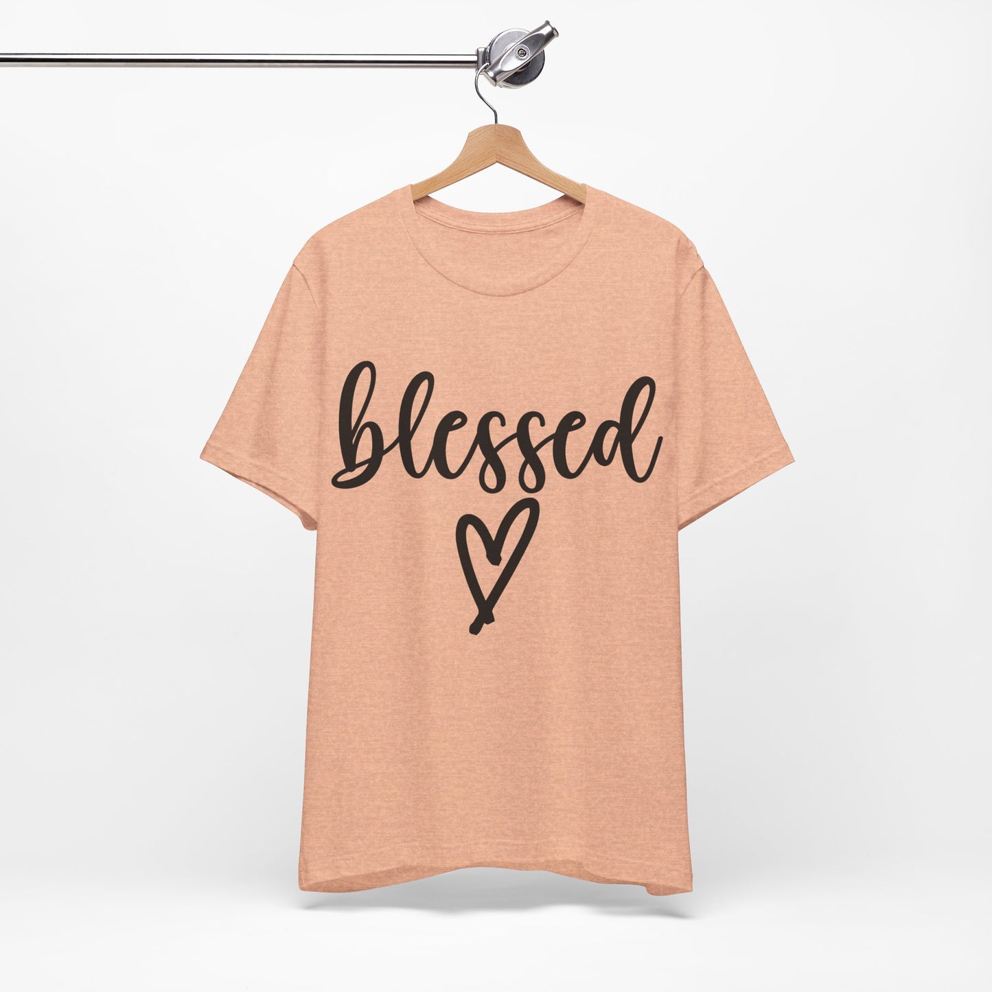 Blessed w/ Heart | Unisex Jersey Short Sleeve Tee