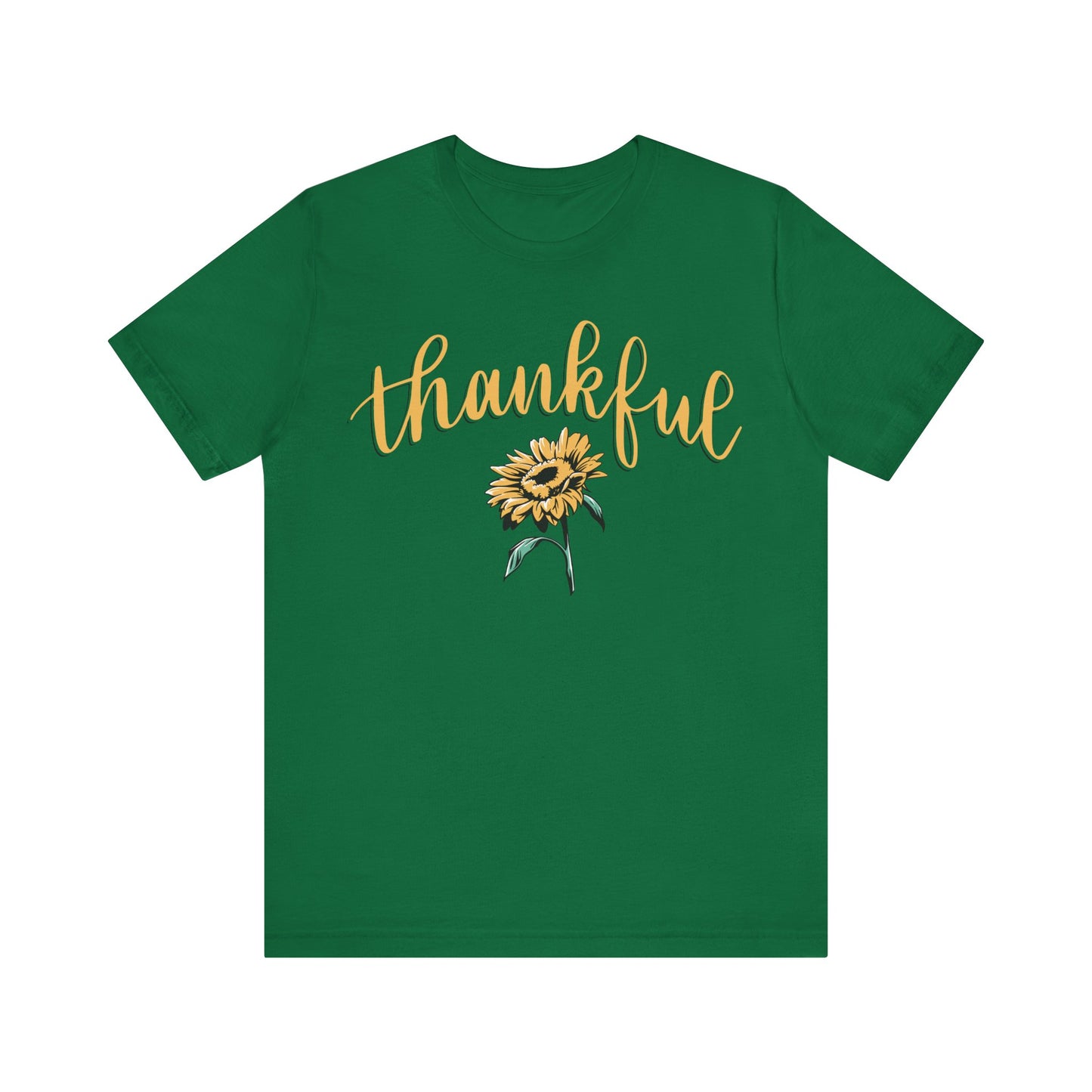 THANKFUL w/ Sunflower | Unisex Jersey Short Sleeve Tee