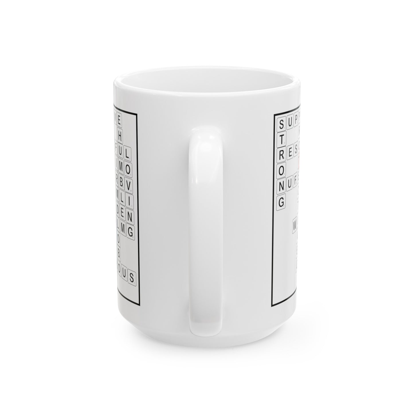 FUN DAD Scrabble | Ceramic White Mug, (11oz or 15oz)