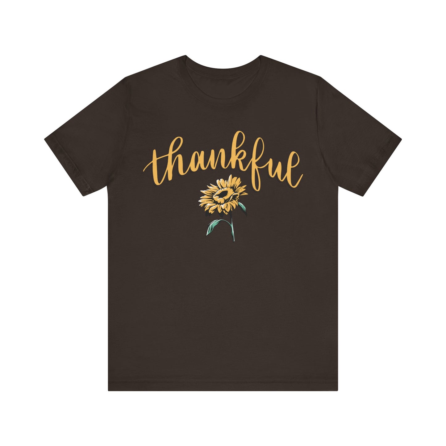 THANKFUL w/ Sunflower | Unisex Jersey Short Sleeve Tee
