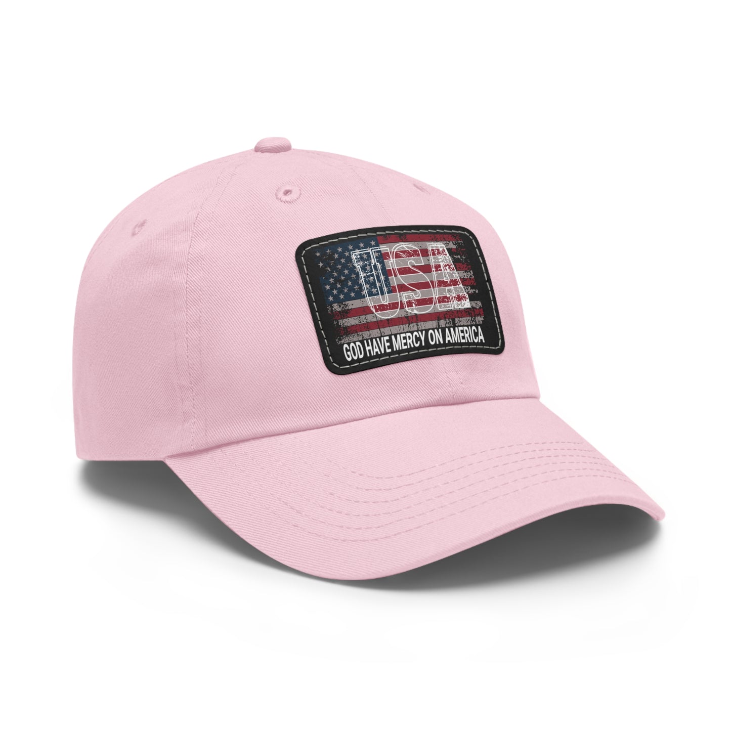 Flag with GOD Have Mercy on America Cap | Rectangle Patch