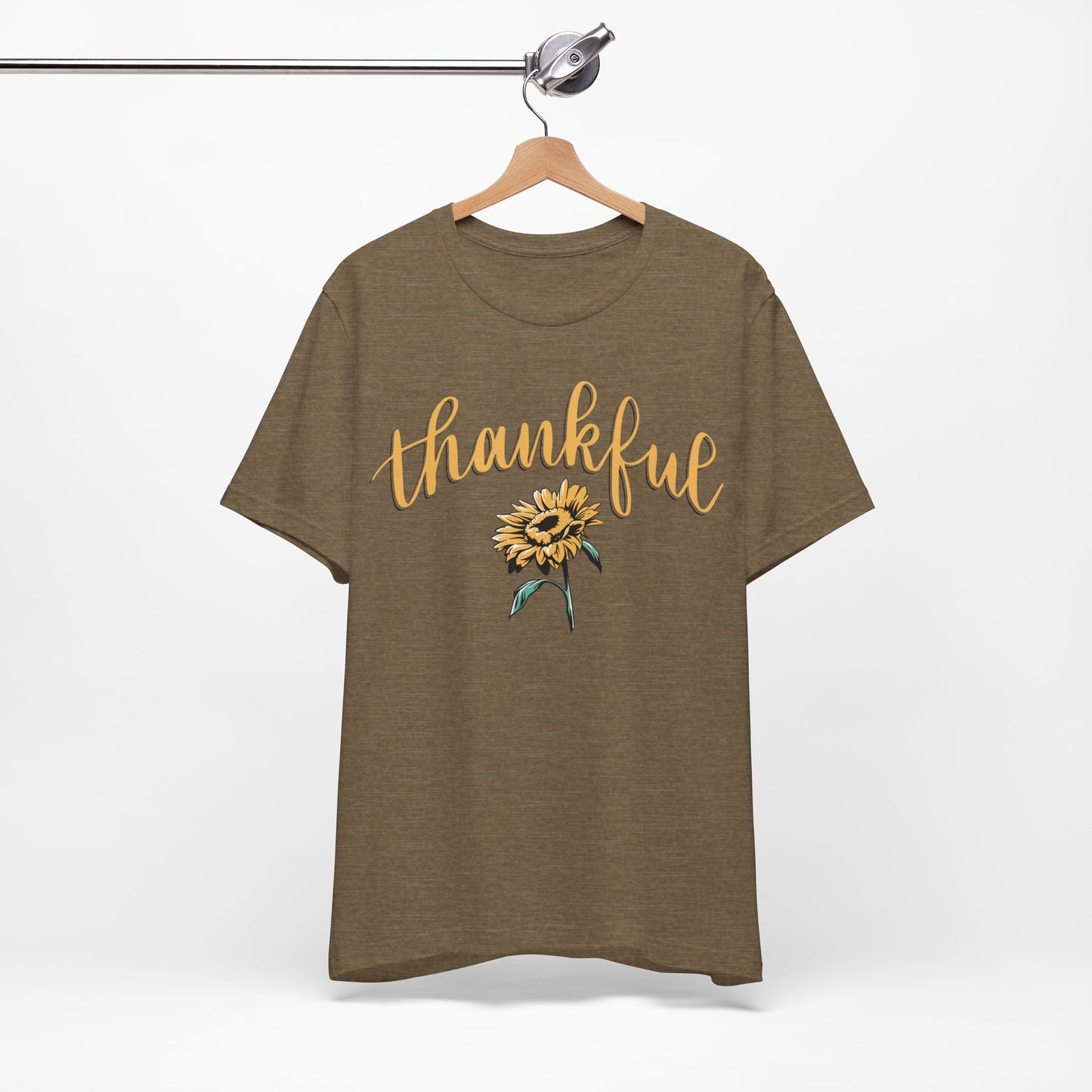 THANKFUL w/ Sunflower | Unisex Jersey Short Sleeve Tee
