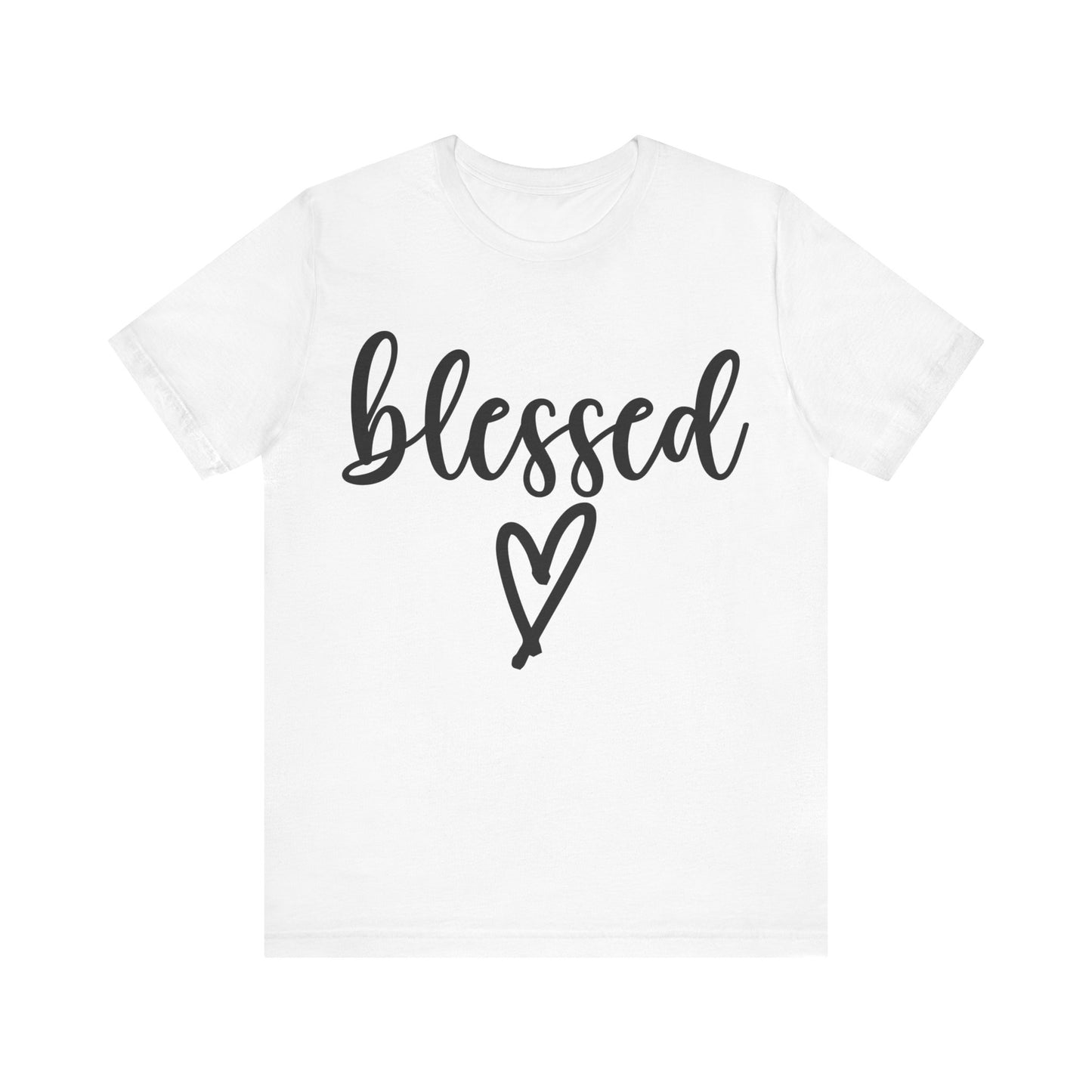 Blessed w/ Heart | Unisex Jersey Short Sleeve Tee
