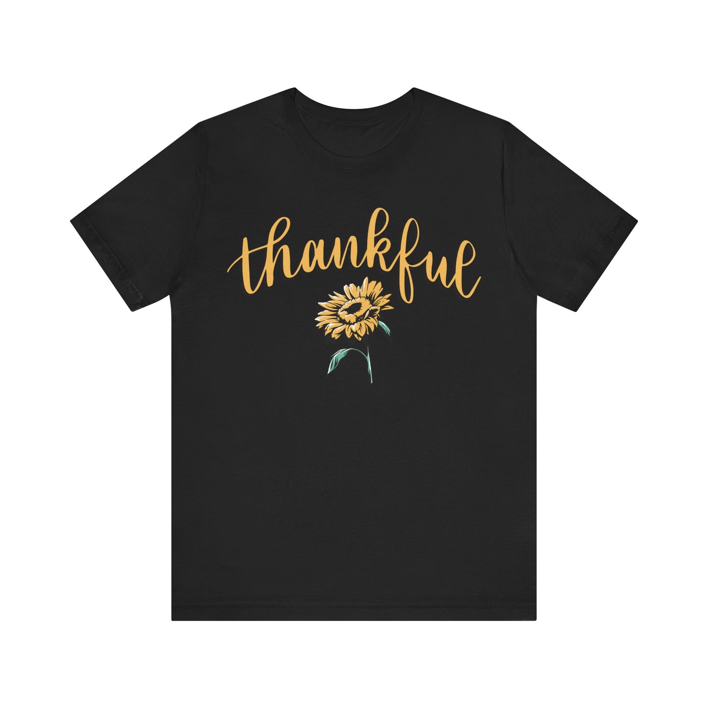 THANKFUL w/ Sunflower | Unisex Jersey Short Sleeve Tee