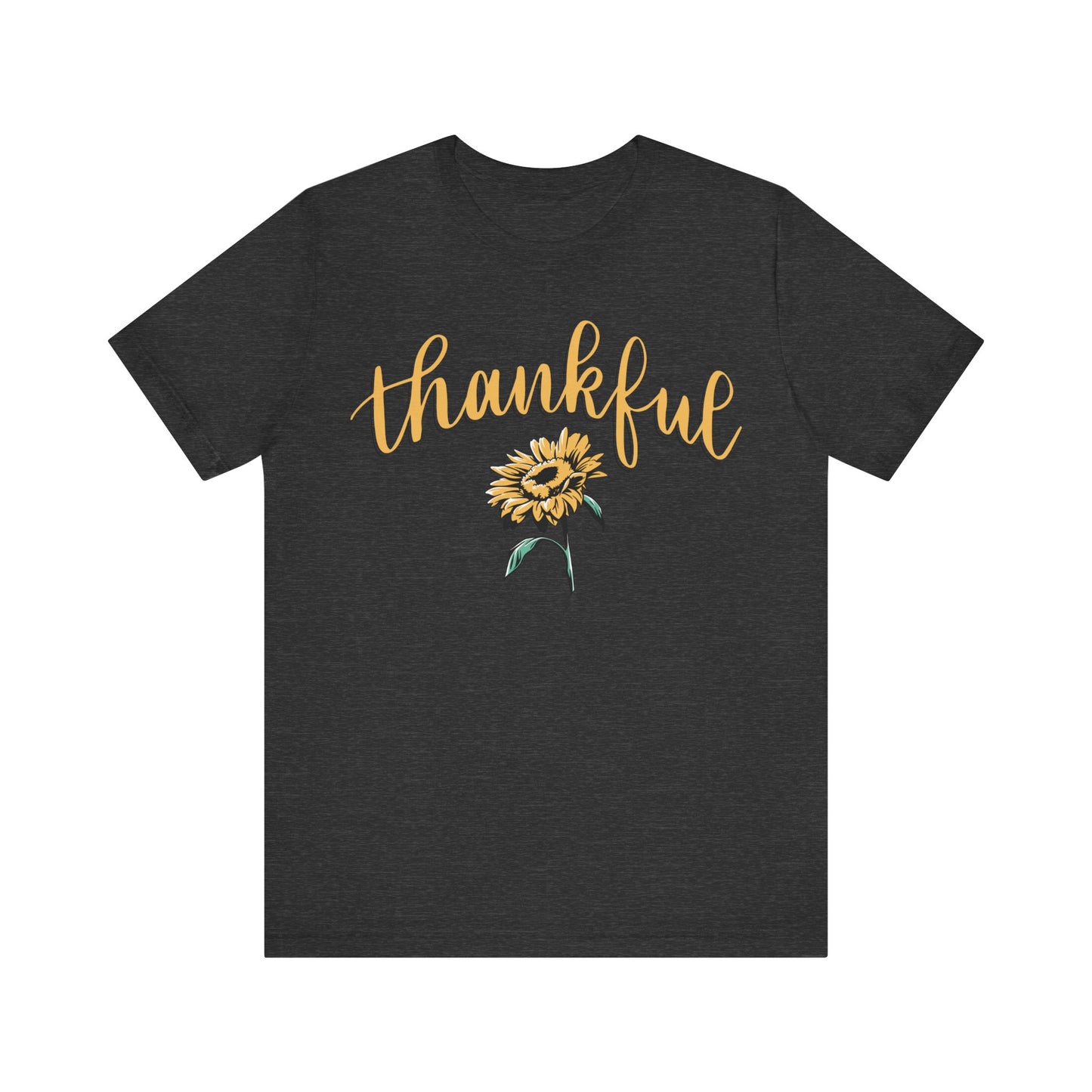 THANKFUL w/ Sunflower | Unisex Jersey Short Sleeve Tee