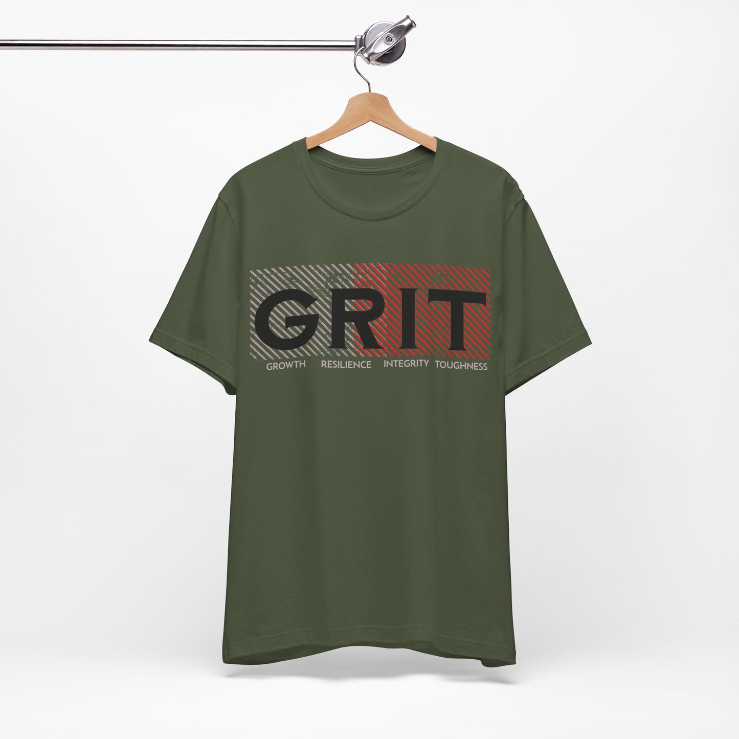 G.R.I.T. Growth, Resilience, Integrity, Toughness | Unisex Jersey Short Sleeve Tee