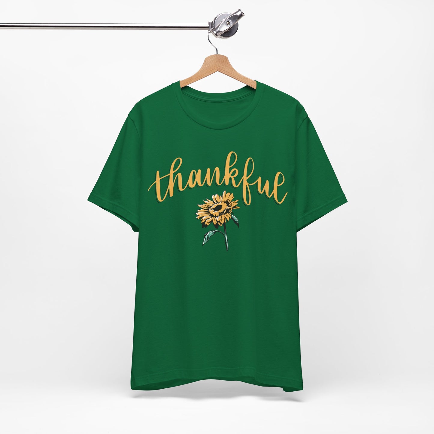 THANKFUL w/ Sunflower | Unisex Jersey Short Sleeve Tee
