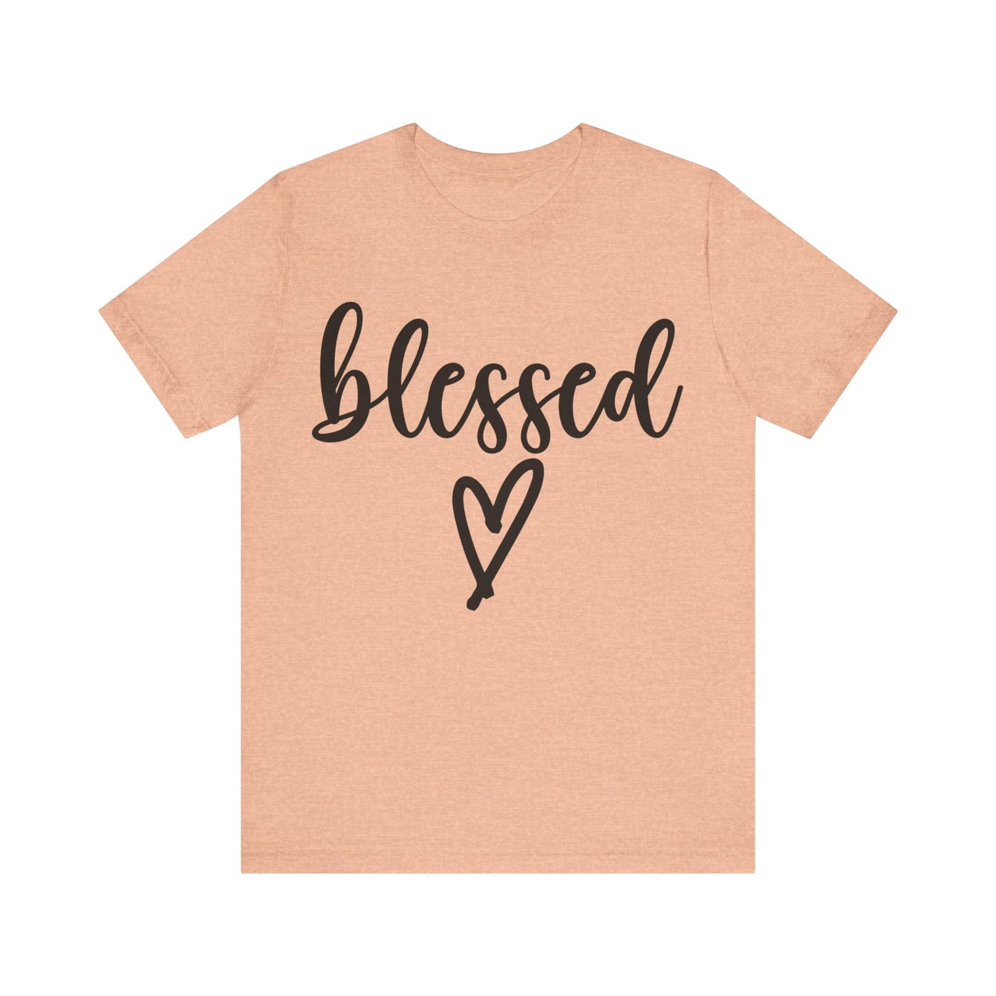 Blessed w/ Heart | Unisex Jersey Short Sleeve Tee