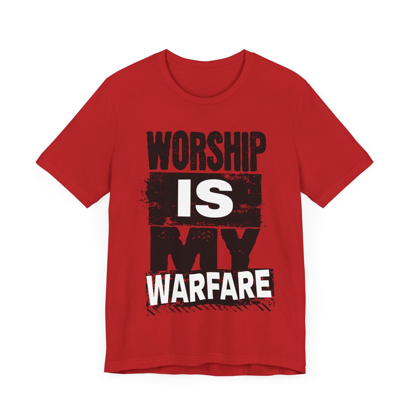 WORSHIP is my WARFARE | Unisex Jersey Short Sleeve Tee