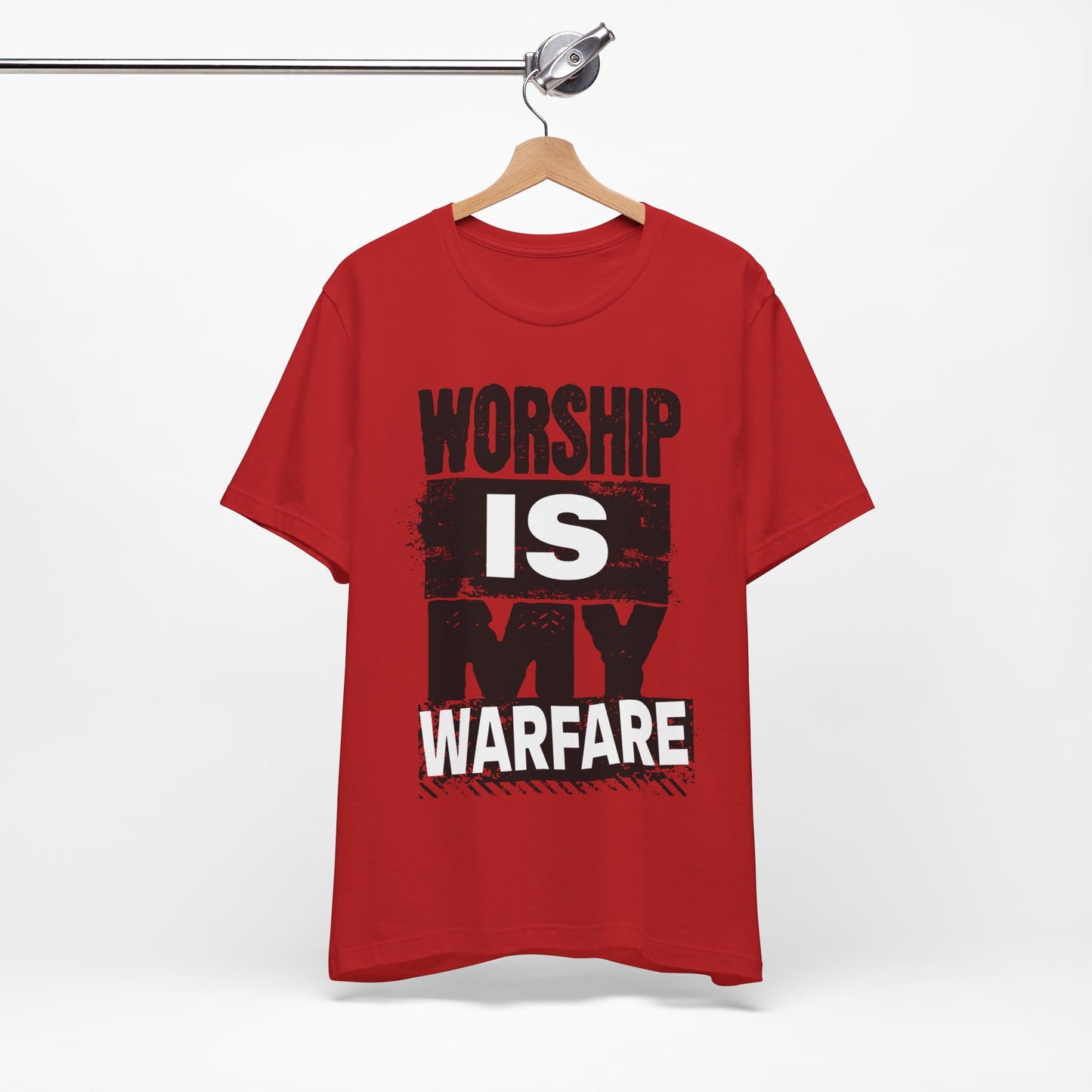 WORSHIP is my WARFARE | Unisex Jersey Short Sleeve Tee