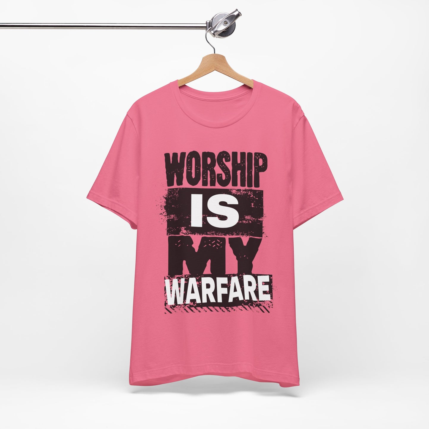 WORSHIP is my WARFARE | Unisex Jersey Short Sleeve Tee