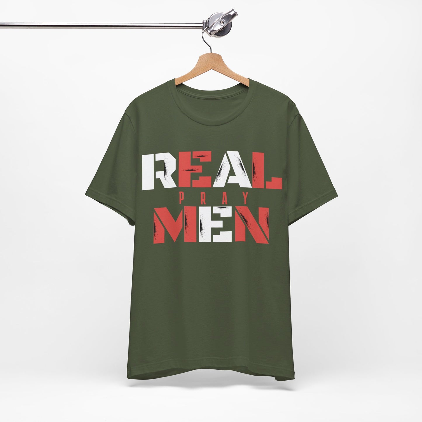 REAL MEN Pray  | Unisex Jersey Short Sleeve Tee