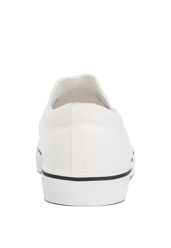 MERLIN Canvas Slip On Sneakers