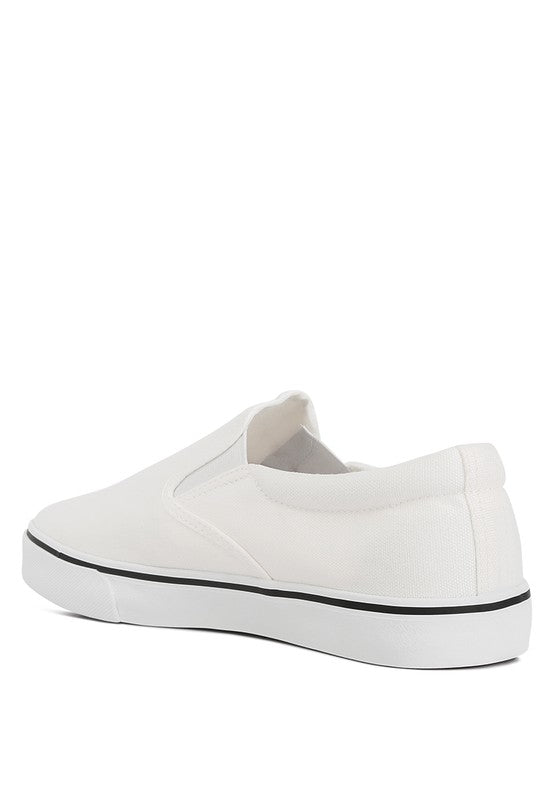 MERLIN Canvas Slip On Sneakers