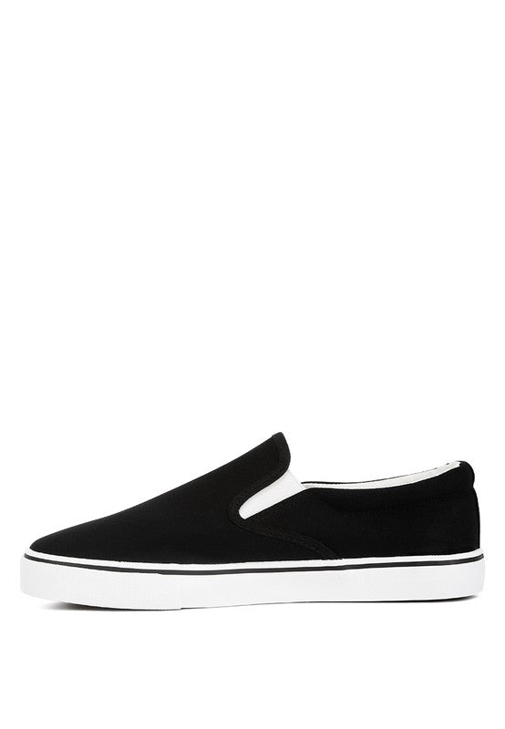 MERLIN Canvas Slip On Sneakers