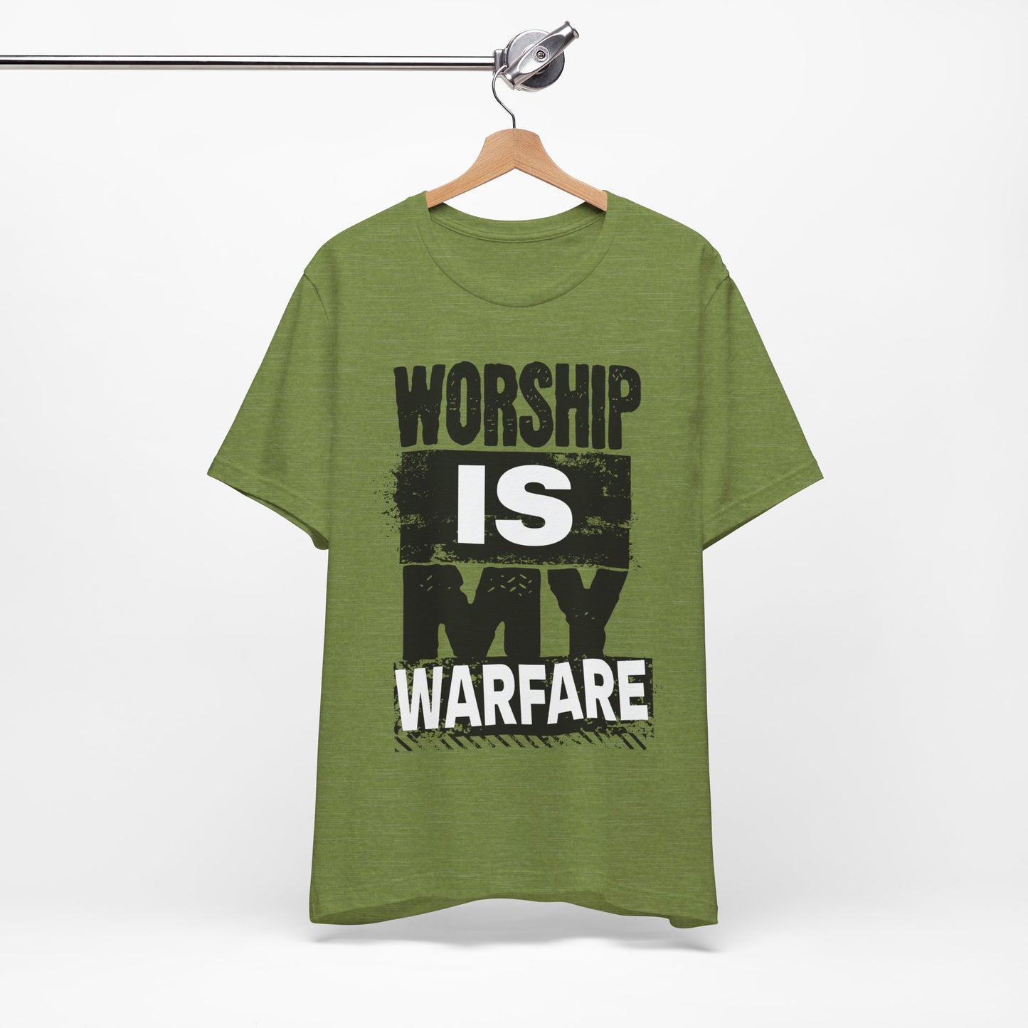 WORSHIP is my WARFARE | Unisex Jersey Short Sleeve Tee