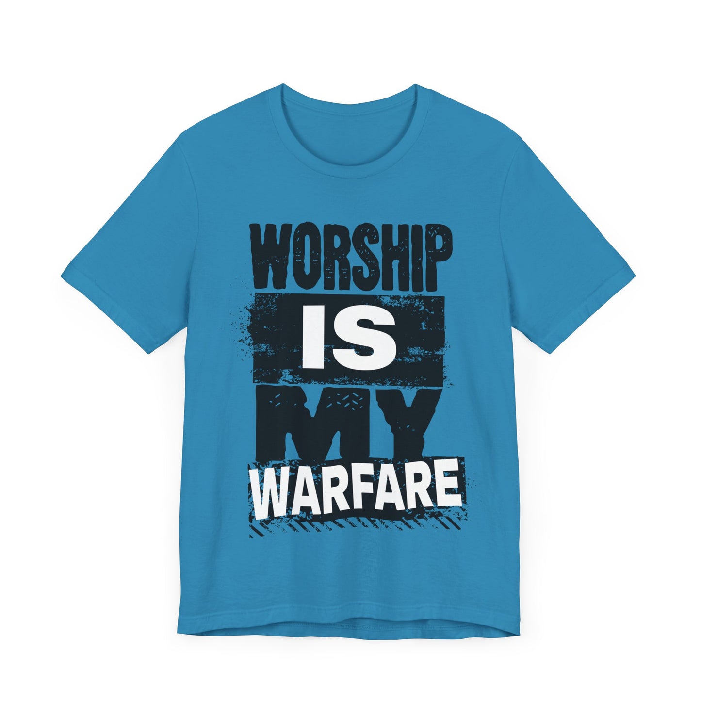 WORSHIP is my WARFARE | Unisex Jersey Short Sleeve Tee